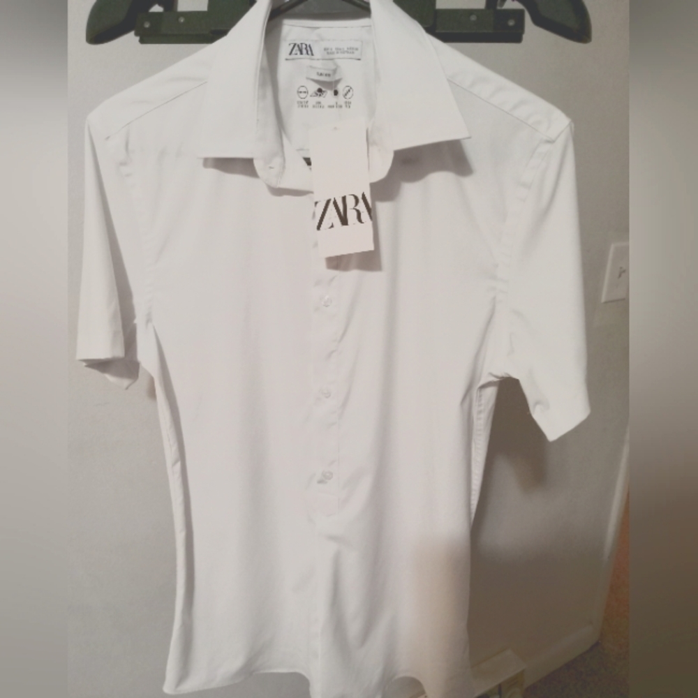 ZARA White slim fit shirt